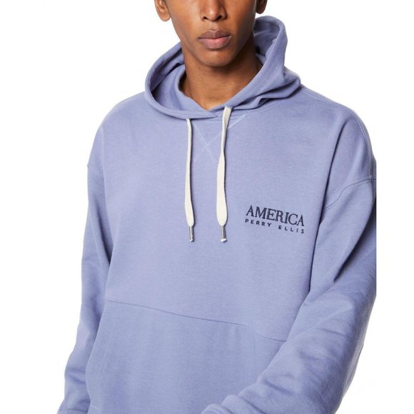 Perry Ellis Other - NWT Perry Ellis America Men's Heavy Weight Hoodie EHSK7012PS M Stonewash Blue